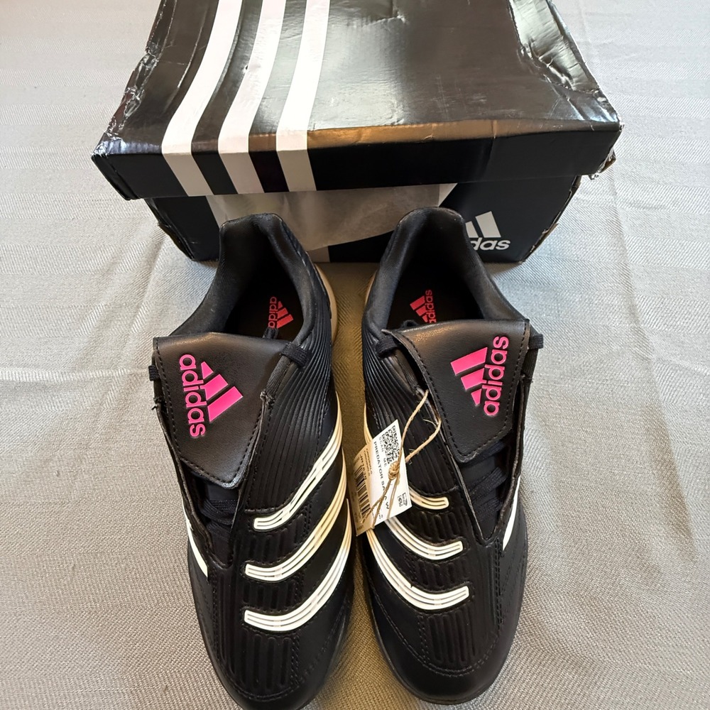 Adidas Predator Sala W Indoor Soccer Shoes Black White Lucid Pink JR1638 Mens 5